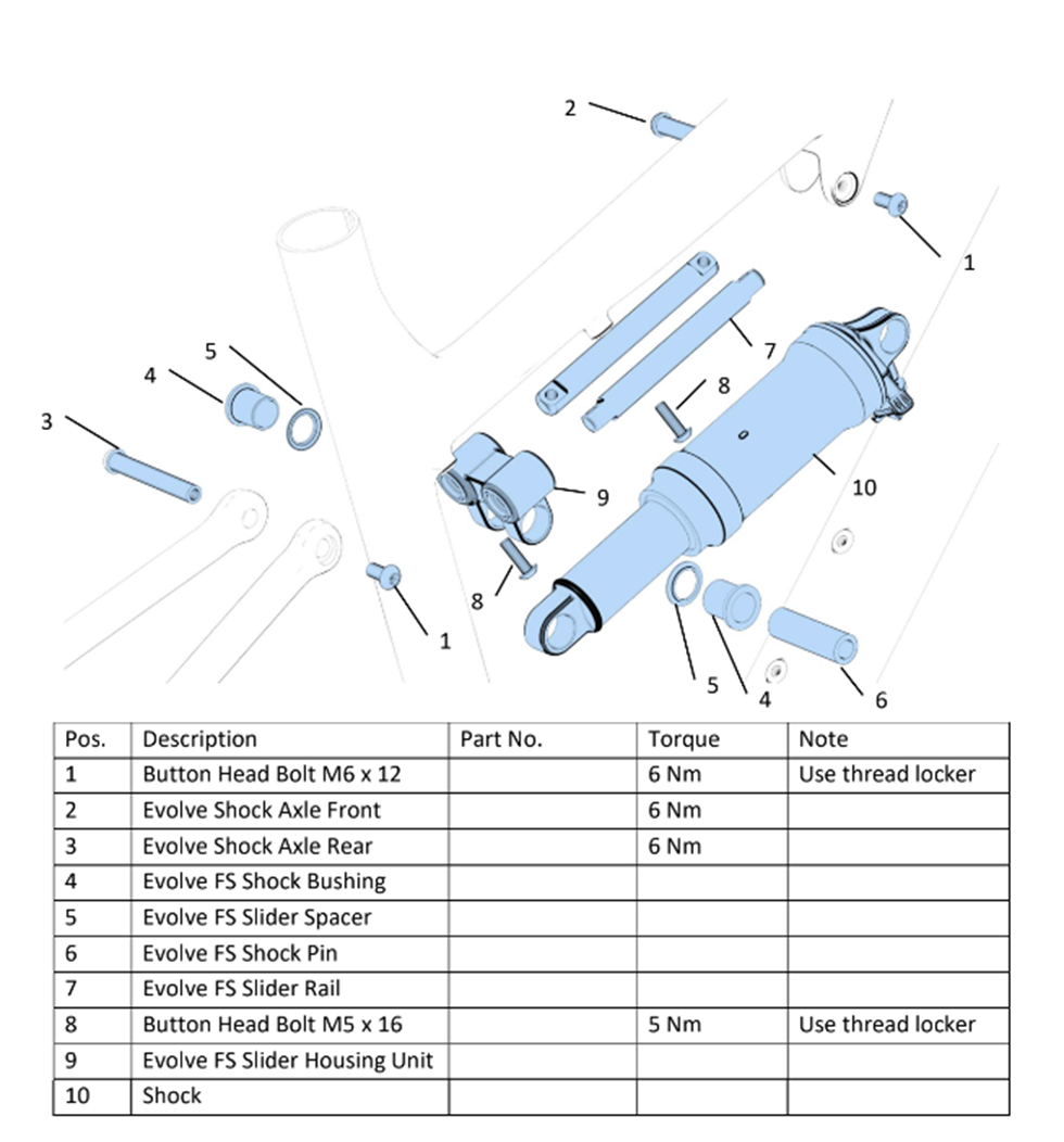 ARC8 Evolve FS exploded view 1